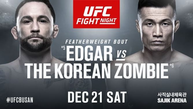 UFC News: Frankie Edgar officially replaces Brian Ortega against Korean Zombie on December 21st