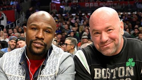 Floyd Mayweather and Dana White.