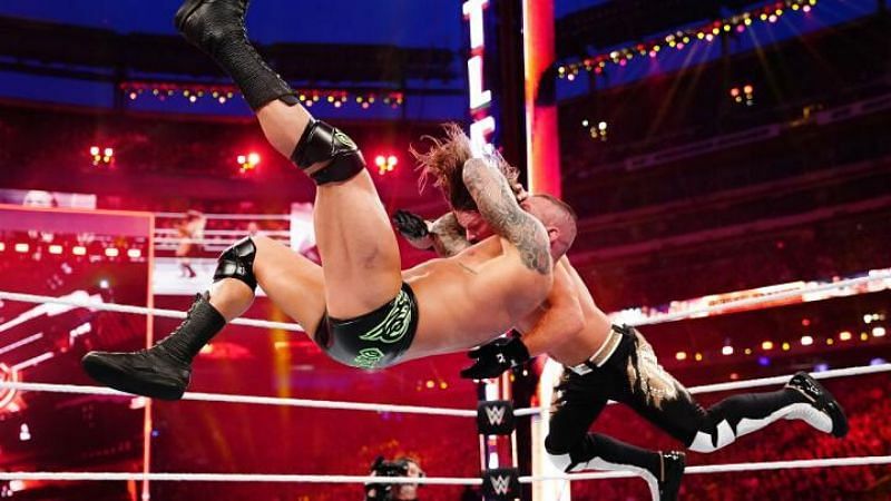 Randy Orton often wins matches with the RKO