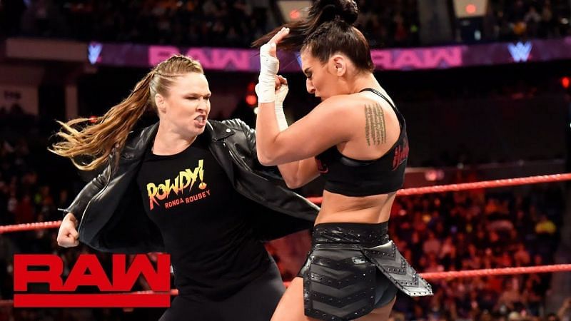 Ronda Rousey and Sonya Deville