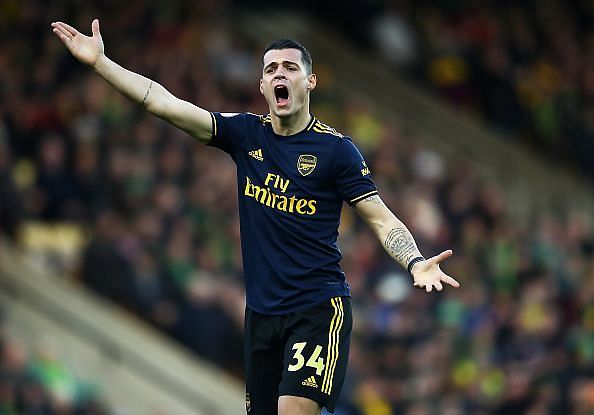 Xhaka was stripped of the Arsenal captaincy in November