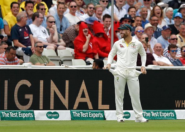 Warner had the humour to deal with the crowd chants aimed at him (Credits: TheSportsRush)