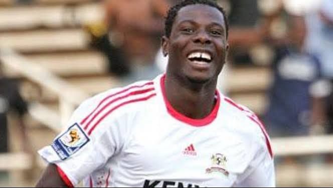 Wanga celebrating one of his 22 goals for Stars