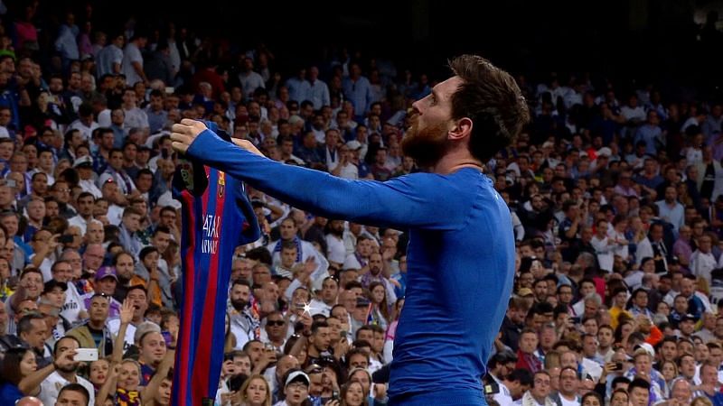 Lionel Messi&#039;s iconic shirt celebration