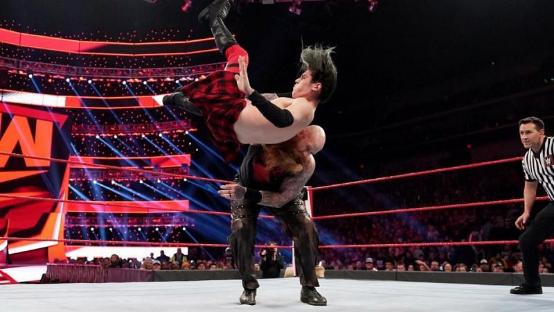 Who did Erick Rowan destroy on WWE RAW?