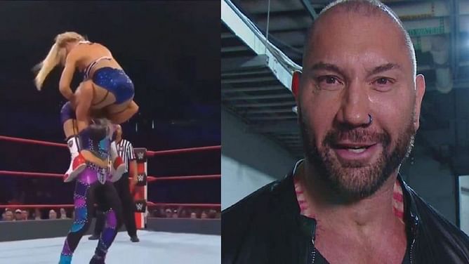 Batista reacts to video of Dana Brooke using his finisher
