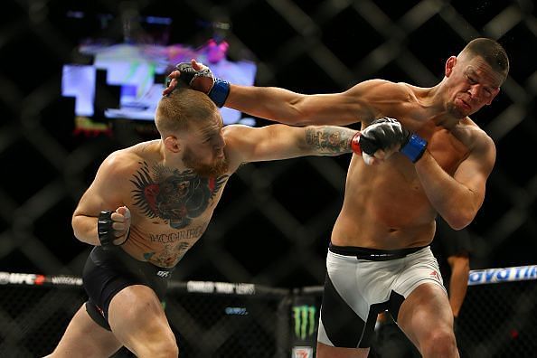 Diaz choked out McGregor in the main event of UFC 196, which broke UFC 100&#039;s buyrate record