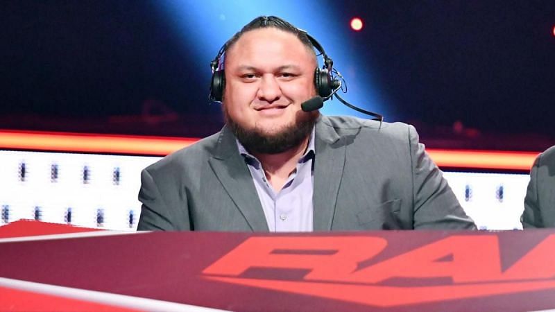 Samoa Joe will remain behind the announce desk