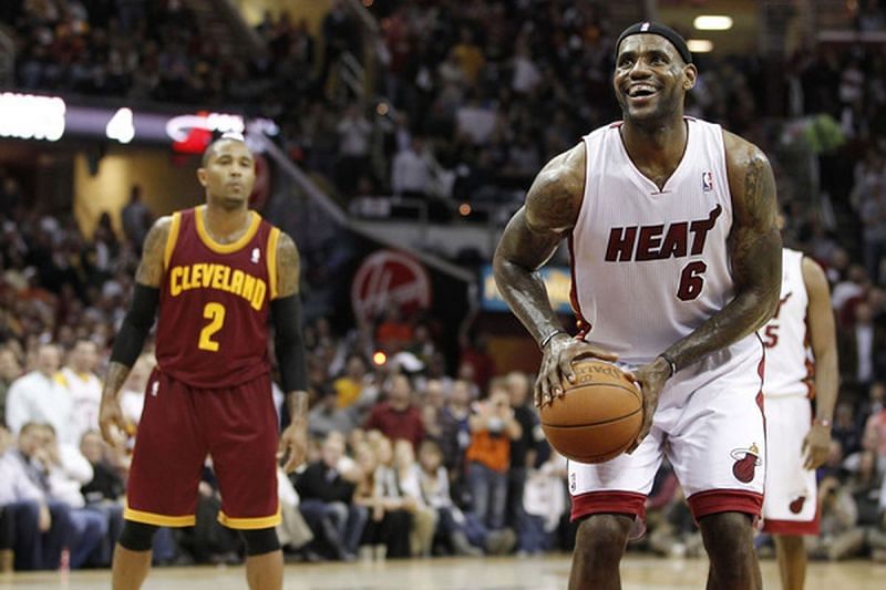 LeBron James received a hostile reception upon his first return to Cleveland (Picture: SB Nation)