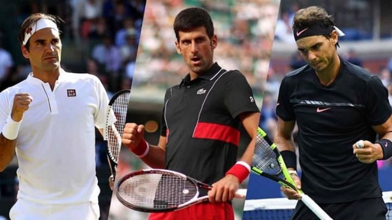 Federer, Djokovic, and Nadal
