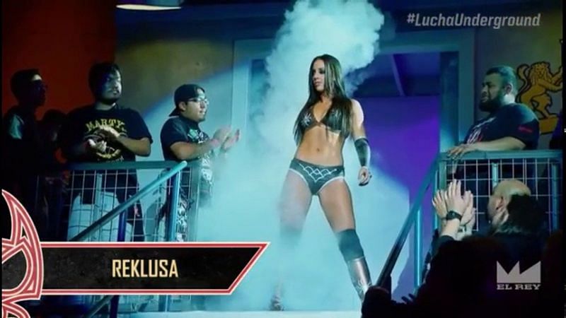 Chelsea Green appeared on Lucha Underground as Reklusa