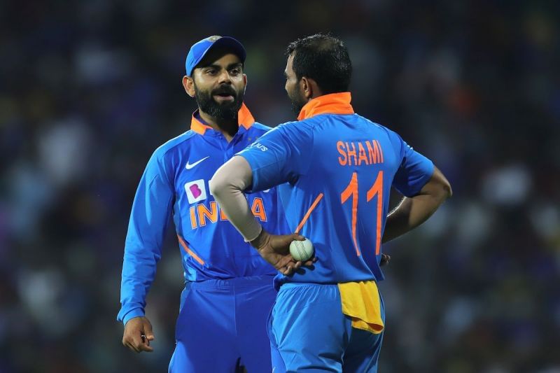 Virat Kohli and Mohammed Shami