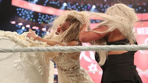 A wedding in WWE ending in chaos...who would've guessed