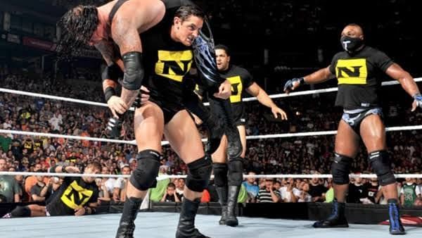 Nexus attacking The Undertaker at RAW 900