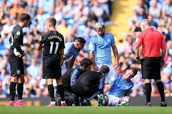 Aymeric Laporte&#039;s knee injury suffered against Brighton will keep him out until February
