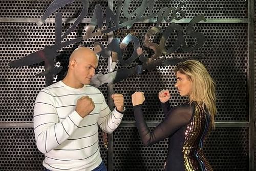 Junior dos Santos with his DWTS dance partner Ana Paula Guedes