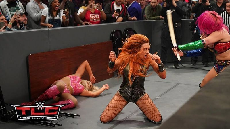 TLC 2018&#039;s great main event involved 3 of the 4 women in this year&#039;s Women&#039;s Tag Team Title bout.