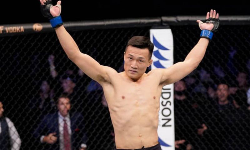 Chan Sung Jung flattened Frankie Edgar in today&#039;s main event