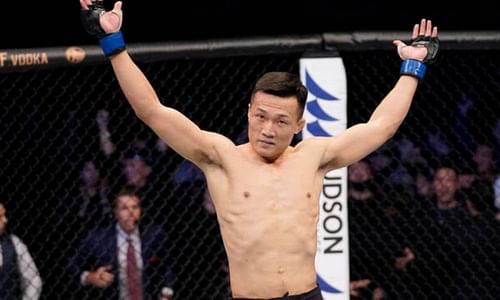 Chan Sung Jung flattened Frankie Edgar in today's main event