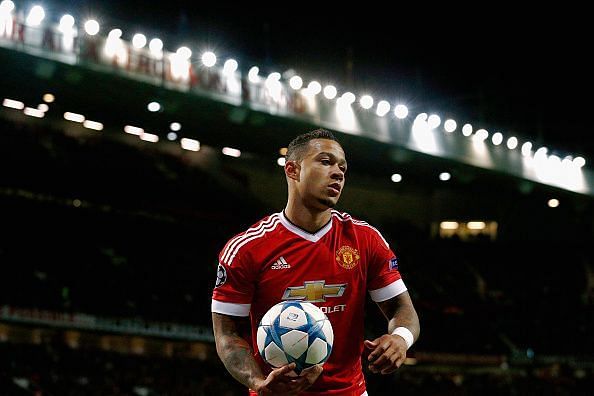 Memphis struggled for form during his time at Manchester United