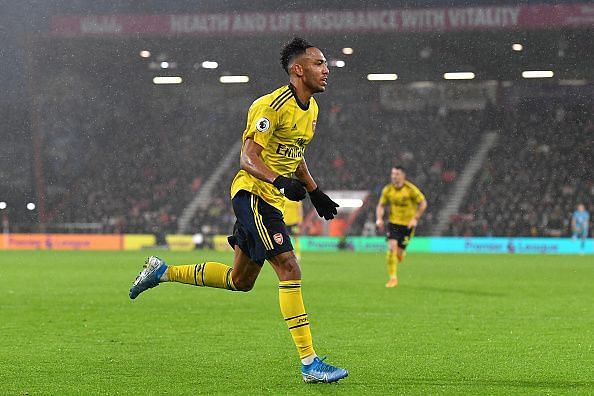 Aubameyang has scored 12 PL goals this season