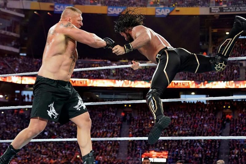 Rollins defeated Lesnar twice in 2019.