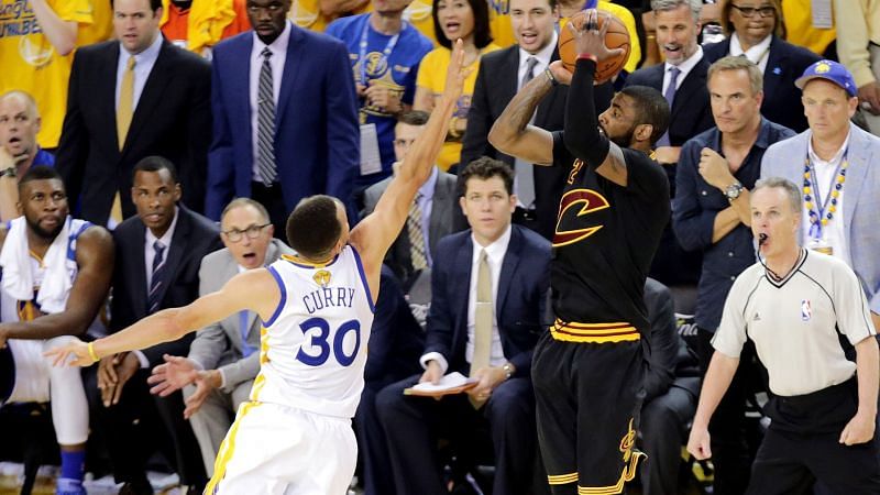 Kyrie Irving drained the shot that eventually secured Cleveland&#039;s first NBA Championship