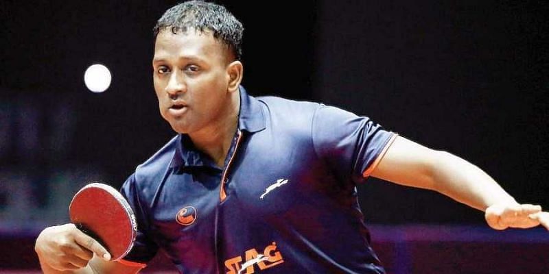 Amalraj Anthony picked up two gold medals in the Table Tennis events