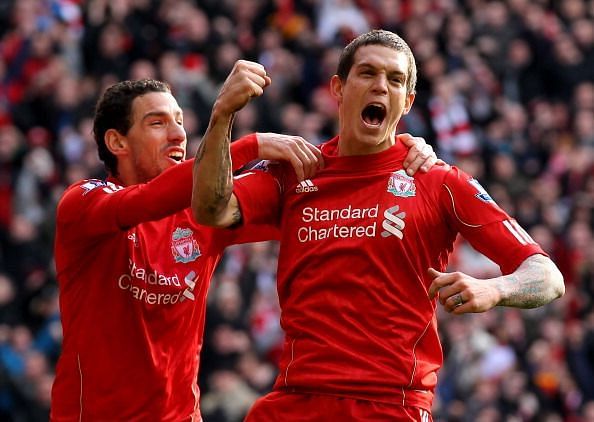 Daniel Agger in action for Liverpool