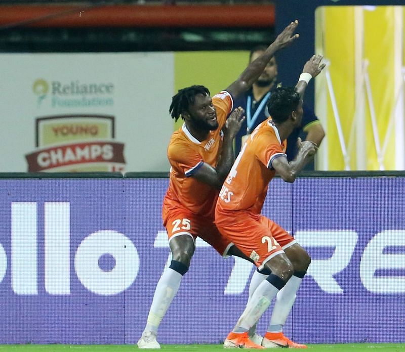 Mourtada Fall celebrates after scoring his goal