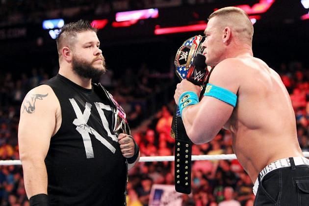 John Cena put then NXT Champion Kevin Owens over in 2015