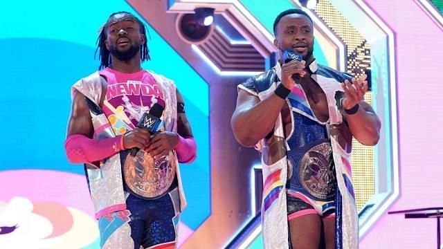 Kofi Kingston and Big E as SmackDown Tag Team Champions