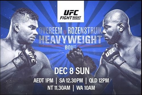 Rozenstruik faces Overeem at UFC on ESPN 7