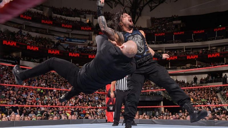 King Corbin will take on Roman Reigns in a tables, ladders and chairs match
