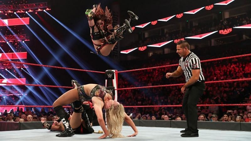 Kairi Sane looked as though she tapped out to Charlotte Flair last night