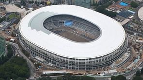 Tokyo Olympics 2020: Japan PM Shinzo Abe unveils National Stadium seven months before opening ceremony