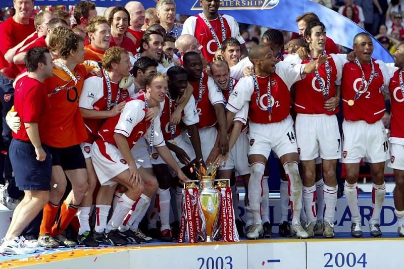 The Invincibles squad of Arsenal 2003-04, which went unbeaten throughout that season
