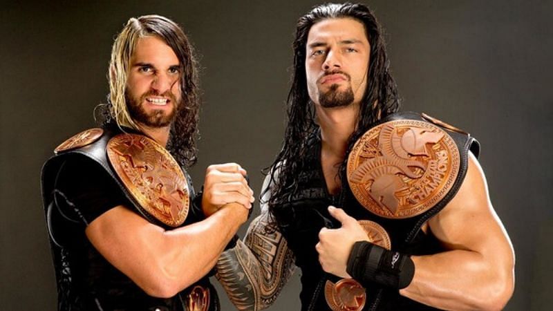 Seth Rollins and Roman Reigns held the Tag Team titles