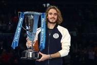 Stefanos Tsitsipas after winning the ATP Finals
