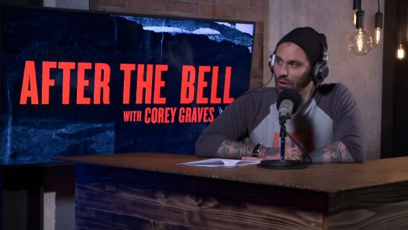 Corey Graves watched the segment from the announce desk