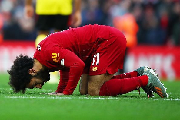 Mohamed Salah won the match for Liverpool against Watford today