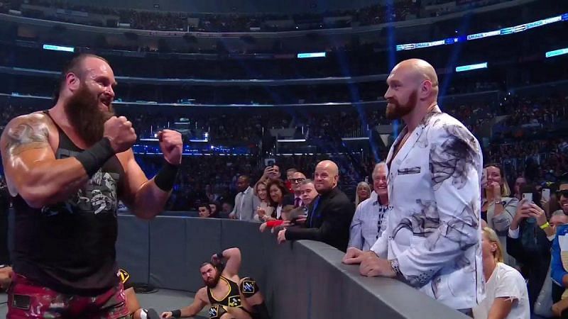 A minor altercation between Braun Strowman and Tyson Fury led to a marquee match at Crown Jewel 2019