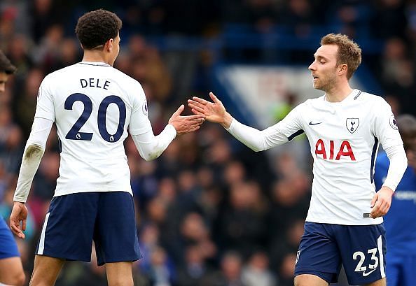 Christian Eriksen and Dele Alli scored to give Spurs their first win at Stamford Bridge in 28 years