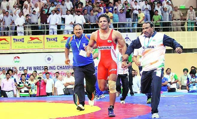 Amit Kumar won the gold medal in Men&#039;s 65 kg
