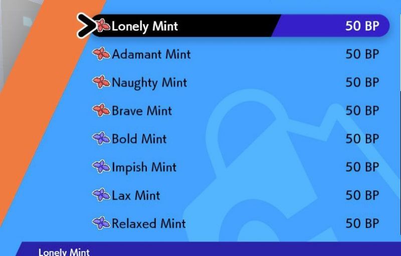 Pokemon Sword and Shield Nature and Mints guide