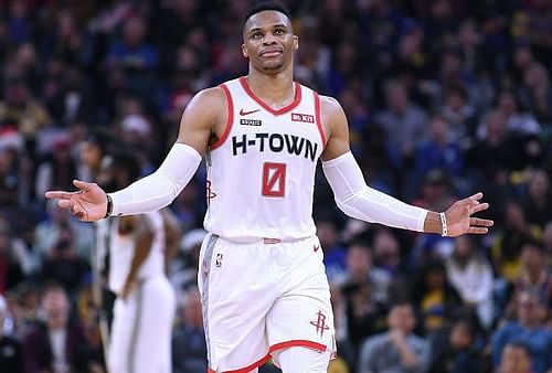 Russell Westbrook joined the Rockets earlier this year from the Oklahoma City Thunder