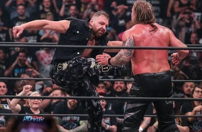 Jon Moxley attacked Chris Jericho at Double or Nothing