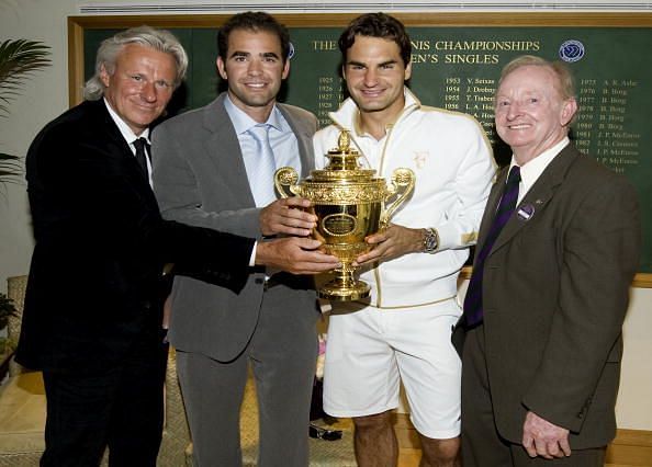 Federer and Sampras were both coached by Paul Annacone at one stage.