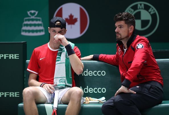 Canada will rely on youngsters like Denis Shapovalov (L) to deliver big