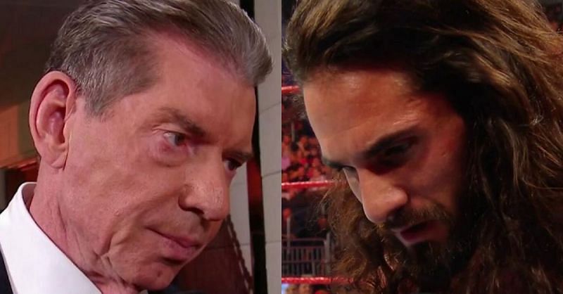 Vince McMahon and Seth Rollins.